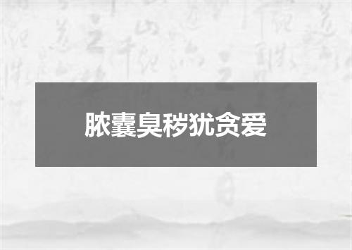 脓囊臭秽犹贪爱