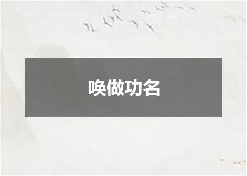唤做功名