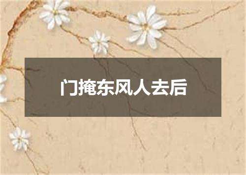 门掩东风人去后