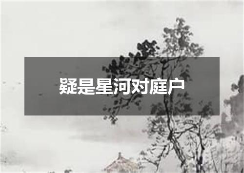 疑是星河对庭户