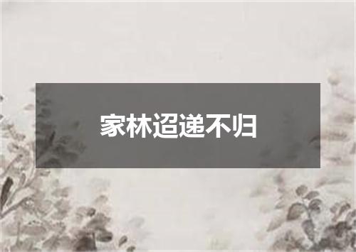 家林迢递不归