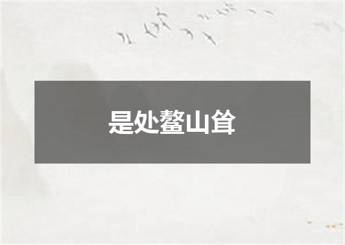是处鳌山耸