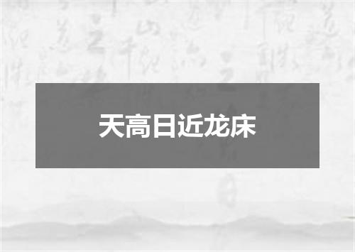 天高日近龙床
