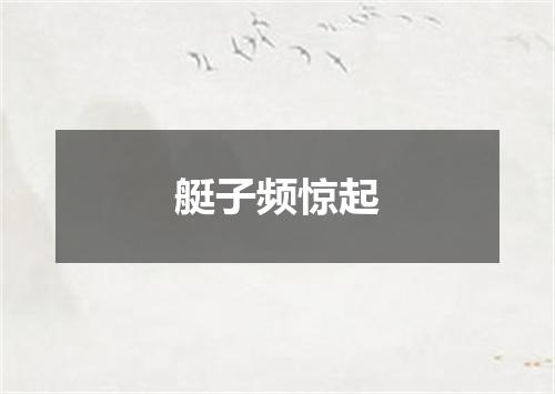 艇子频惊起