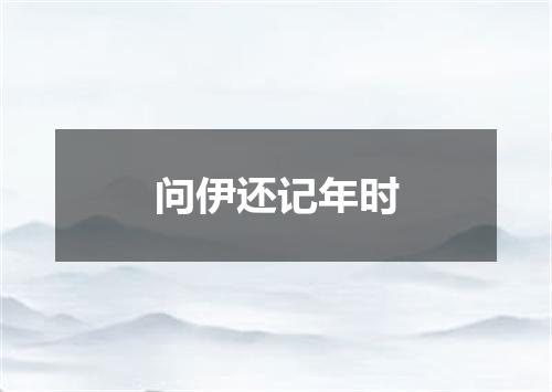 问伊还记年时