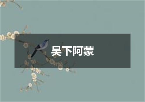 吴下阿蒙