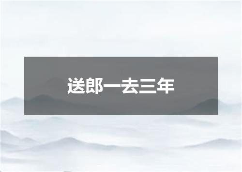 送郎一去三年