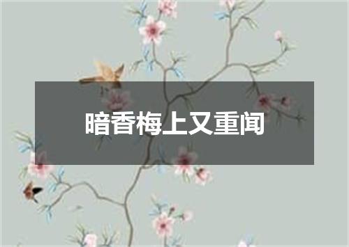 暗香梅上又重闻