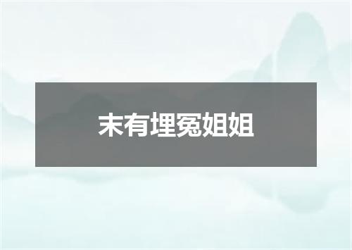 末有埋冤姐姐