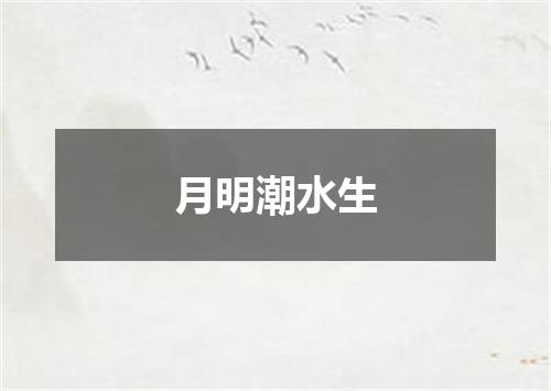 月明潮水生