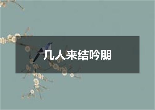 几人来结吟朋