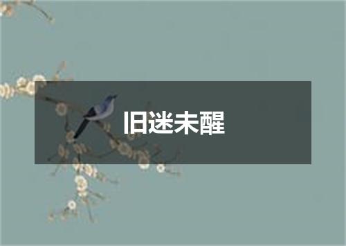 旧迷未醒