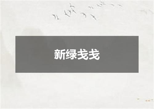 新绿戋戋