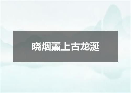 晓烟薰上古龙涎