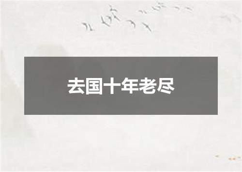 去国十年老尽