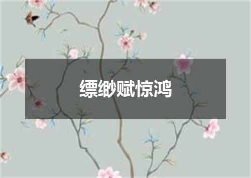 缥缈赋惊鸿