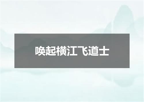 唤起横江飞道士
