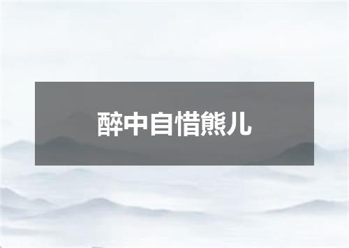 醉中自惜熊儿