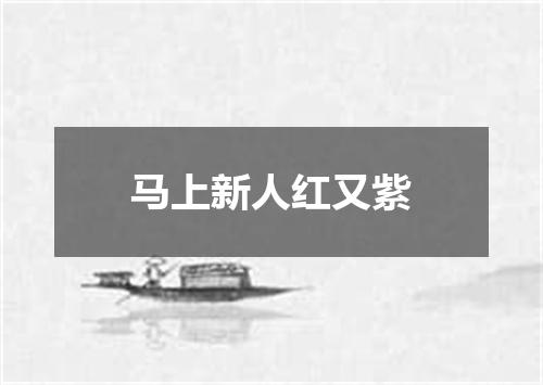 马上新人红又紫