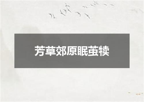 芳草郊原眠茧犊