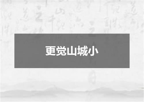 更觉山城小