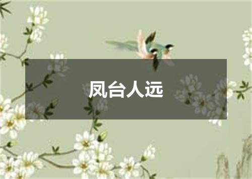 凤台人远