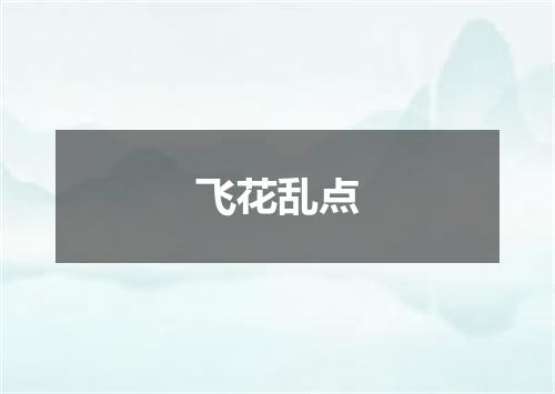 飞花乱点