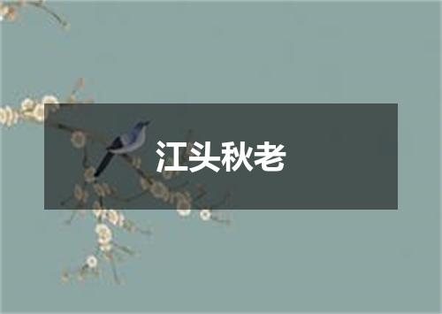 江头秋老