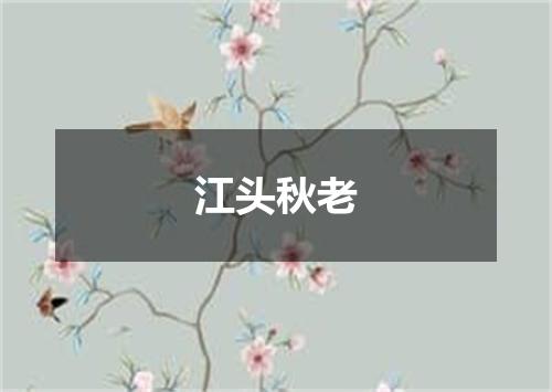 江头秋老
