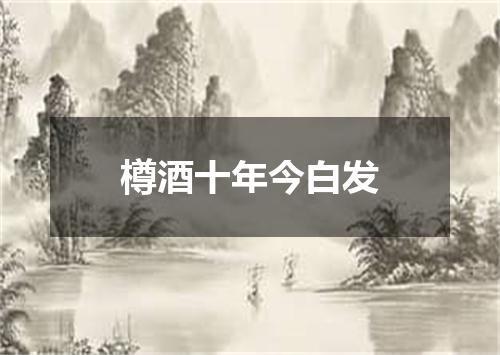 樽酒十年今白发