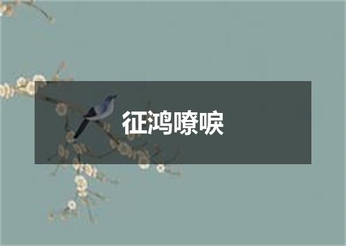征鸿嘹唳