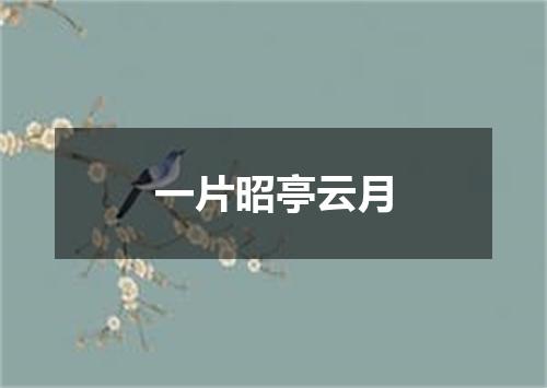 一片昭亭云月