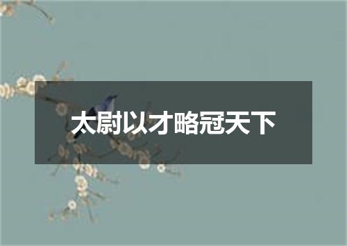 太尉以才略冠天下