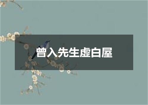 曾入先生虚白屋