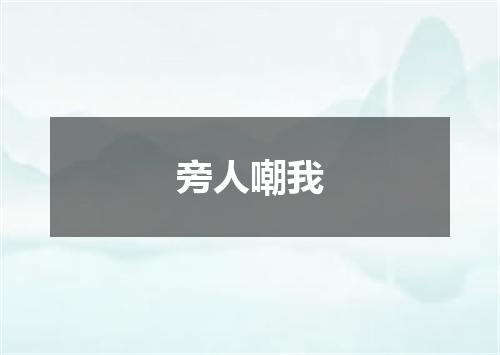 旁人嘲我