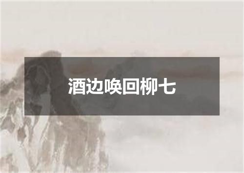 酒边唤回柳七