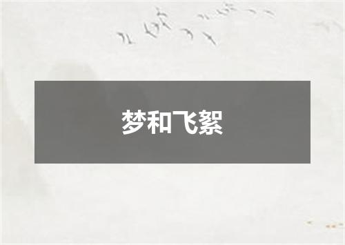 梦和飞絮