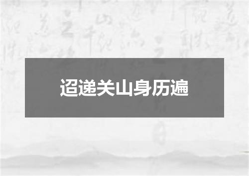 迢递关山身历遍