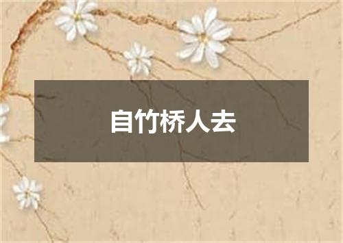 自竹桥人去