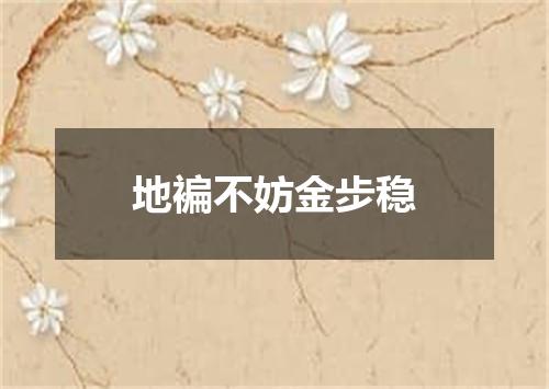 地褊不妨金步稳