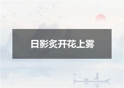 日影炙开花上雾