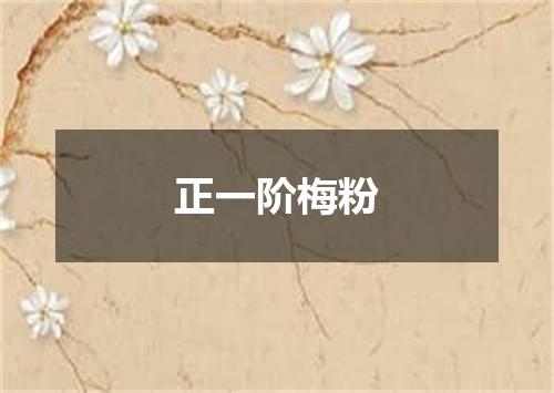 正一阶梅粉