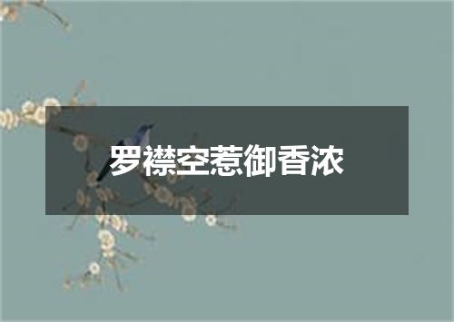 罗襟空惹御香浓