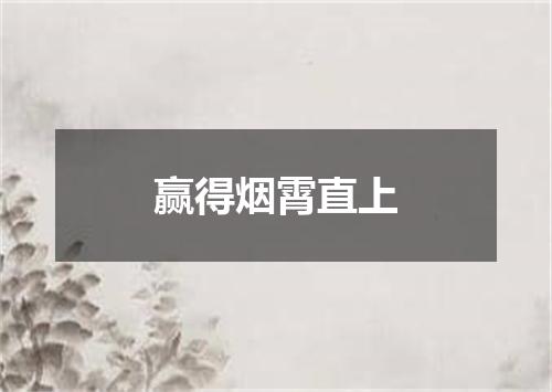 赢得烟霄直上