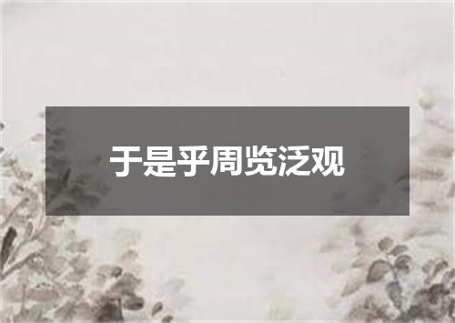于是乎周览泛观