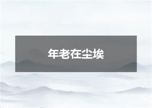年老在尘埃
