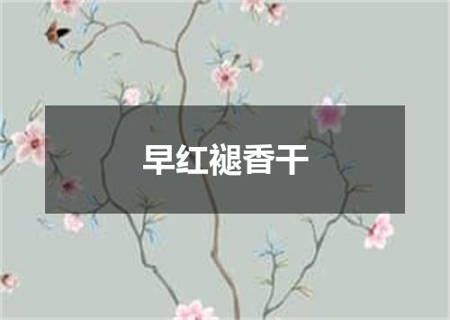 早红褪香干