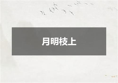 月明枝上