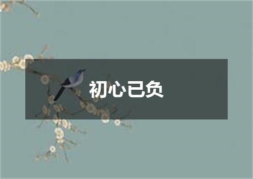 初心已负