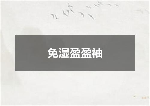 免湿盈盈袖